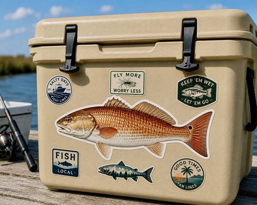 Redfish fish sticker fishing - redfish,