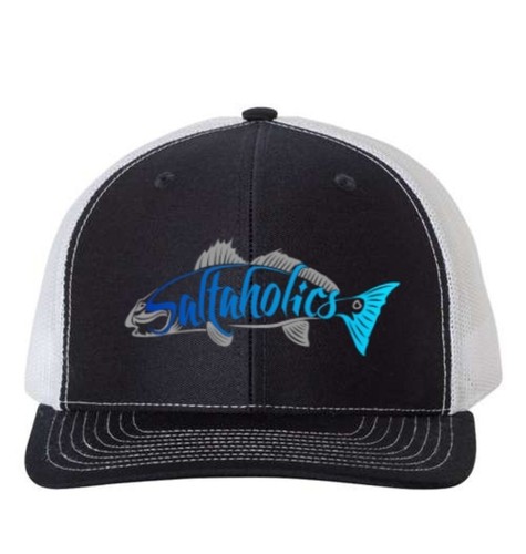Saltaholics redfish logo - saltaholics,